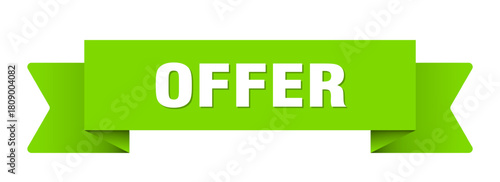 offer ribbon isolated on transparent background. offer ribbon