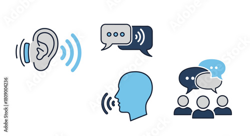 Water bottles and green leaves flat design