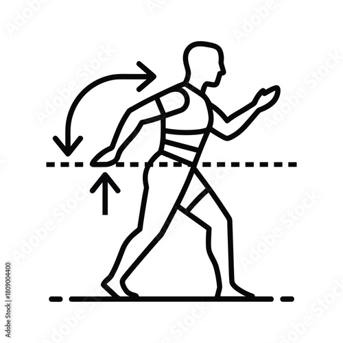 Man wearing posture correction belt isolated on