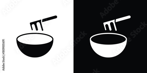 Wax icon in glyph shilhouette black and white colors