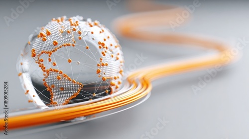 An intricate sphere wrapped in wire demonstrating complexity and innovation in corporate performance management strategies