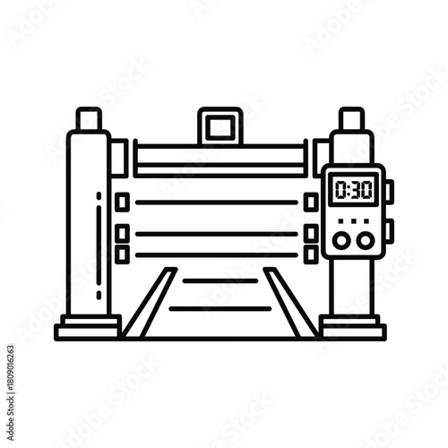 Isokinetic dynamometer isolated on for strength testing