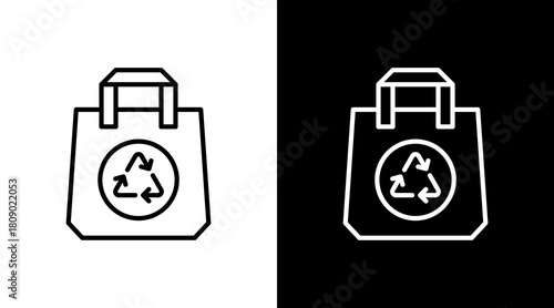 Water Conservation White Icon Set Design