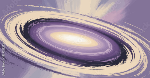 This captivating image illustrates a cosmic vortex, featuring swirling colors and vibrant energy, showcasing the beauty and mystery of the universe in abstract art.