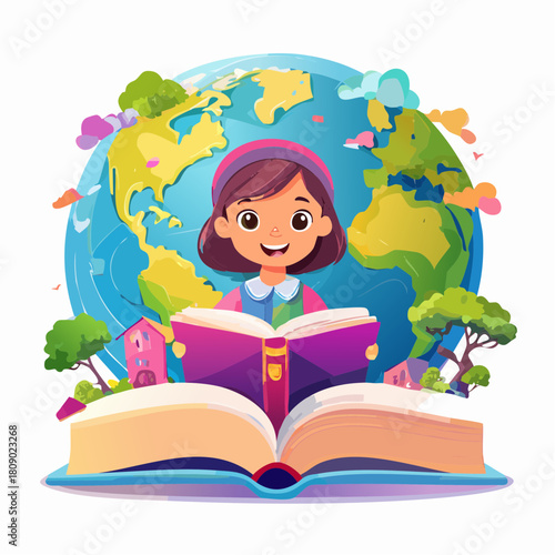 The World Opens Through Reading A Child's Journey into a Book of Global Proportions