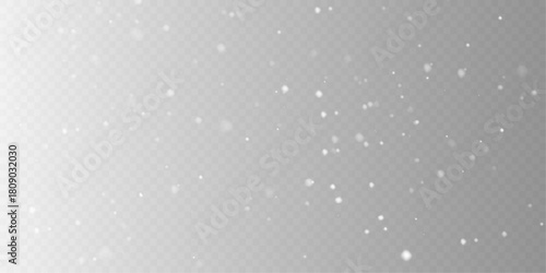 Christmas Snowfall Overlay with Magical Winter Snowflakes.