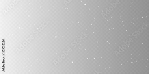 Seamless Winter Snowfall Overlay with Snowflake Pattern.