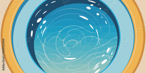 A serene depiction of a water surface, showcasing gentle reflections and waves, perfect for projects aiming to evoke tranquility and peace in design.