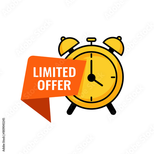 Limited offer alarm clock flat icon