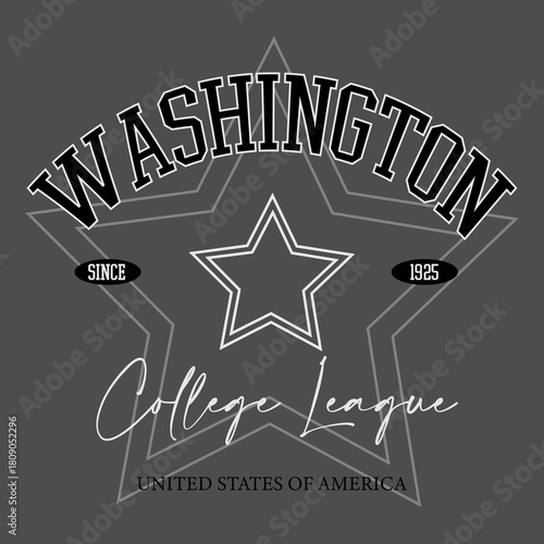 Retro typography university united states state vintage slogan print, 
highlighted grunge texture for graphic t-shirt or sweatshirt hoodie - Vector