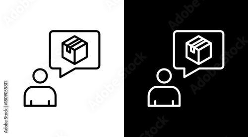 Product Demand White Icon Set Design