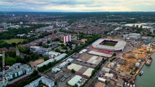 Rising up over St Marys Southampton Hampshire UK