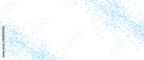 Abstract white, blue digital technology futuristic communication high tech concept background. global network technology concept.