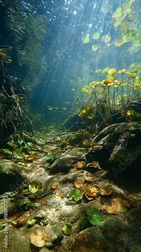 Fototapeta Naklejka Na Ścianę i Meble -  underwater scene with fish