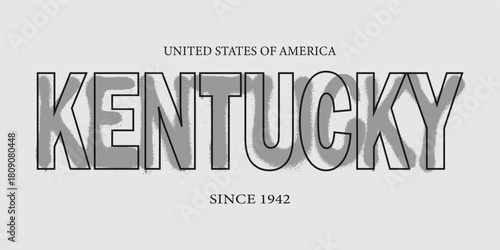 Retro typography university united states state vintage slogan print, 
highlighted grunge texture for graphic t-shirt or sweatshirt hoodie - Vector