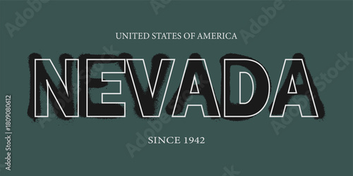 Retro typography university united states state vintage slogan print, 
highlighted grunge texture for graphic t-shirt or sweatshirt hoodie - Vector