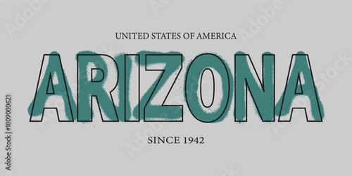 Retro typography university united states state vintage slogan print, 
highlighted grunge texture for graphic t-shirt or sweatshirt hoodie - Vector