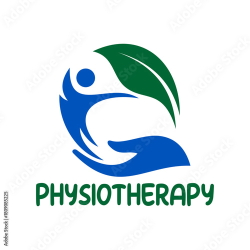 Medical & health template logo, physiotherapy logo