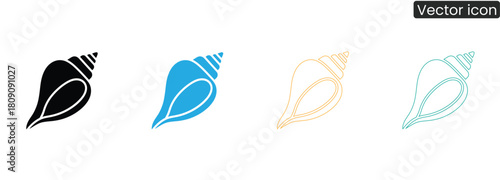 Discover the allure of the sea with these seashell icons, perfect for adding a touch of coastal charm to any design or project. Versatile and visually appealing.