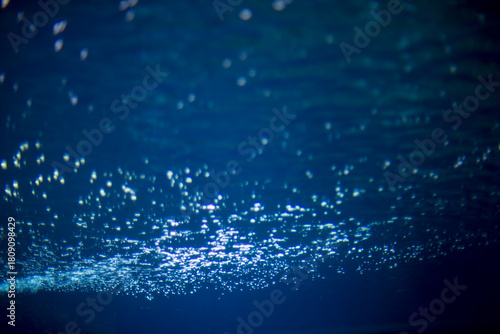 blurred bubbles under water for backgrounds