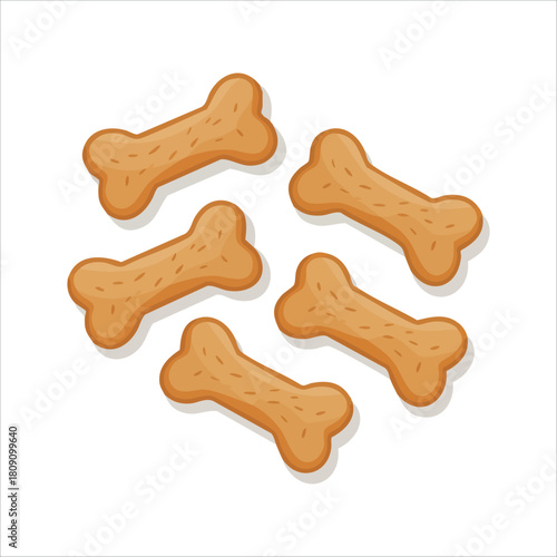 pet food for dogs and cats vector art isolated on white background