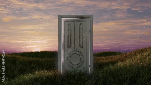 3D loop satisfying door pathway animation