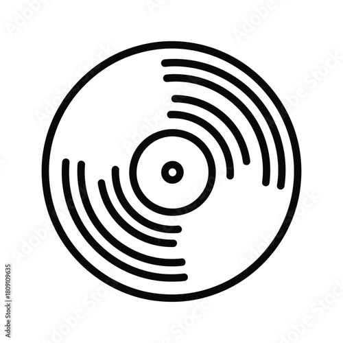 Black and white line icon representing document refresh, cycle, or update process with circular arrows around a file symbol