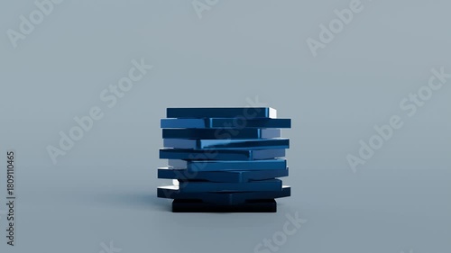 Satisfying Loop 3D animation perpetual