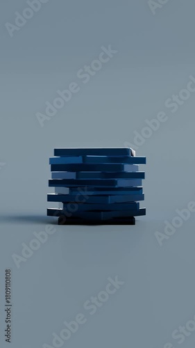 Satisfying Loop 3D animation perpetual