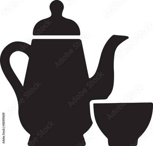 teapot and cup