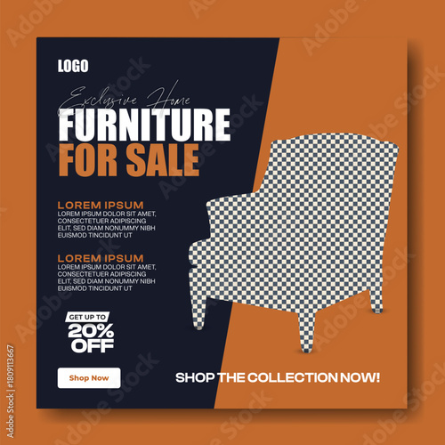 Comfortable upholstered armchair for sale with discount offer and shop the collection call to action