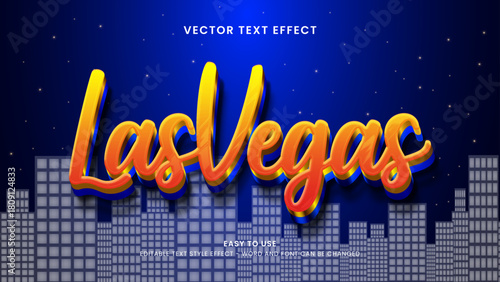 las vegas editable text effect 3d