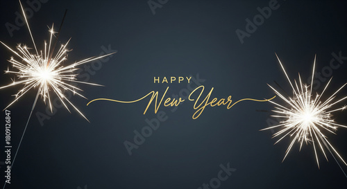 New years celebration sparkler design