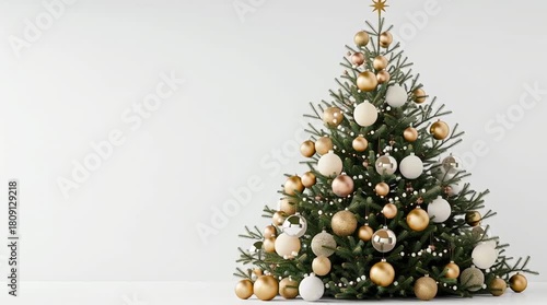 Bright Christmas Tree with Baubles
Holiday Decoration Christmas Tree