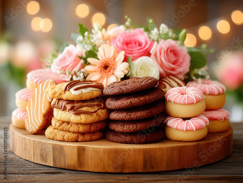 table of wedding cookies