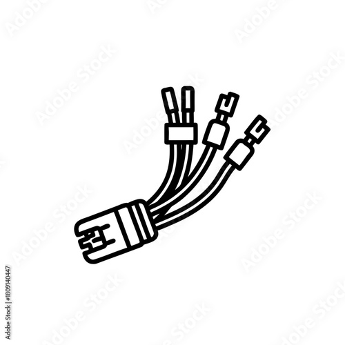 Wiring harness for automotive electrical systems in minimal design  