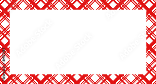 Candy cane christmas frame with blank space. Christmas border frame. Merry Christmas Candy cane rectangle frame card elements decoration. New Year picture frame ribbon. Xmas striped border