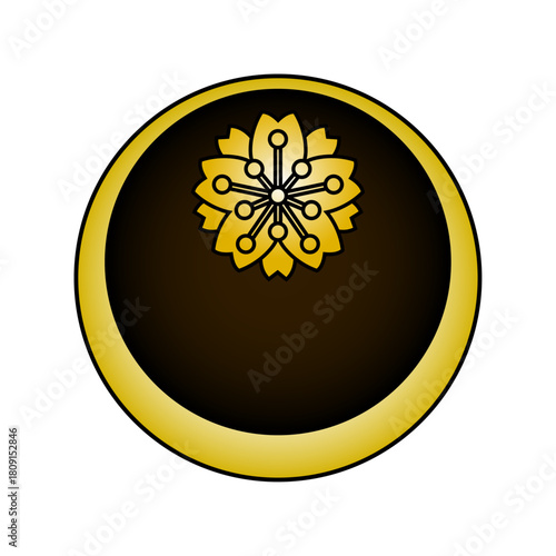 シンプルな税理士バッジのマーク・アイコン（カラー）