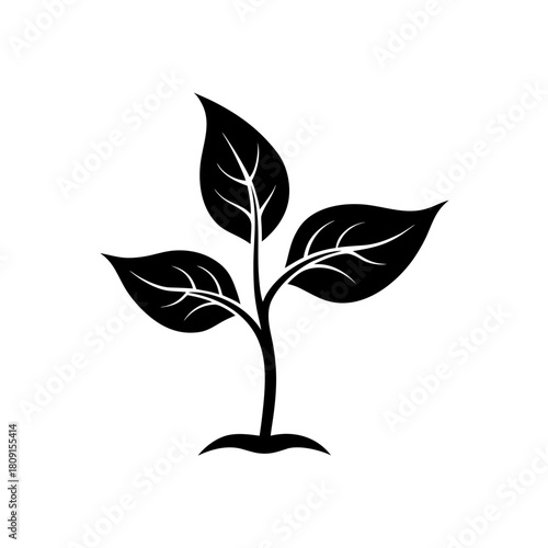 Plant seedling icon, representing new growth, nature, and life