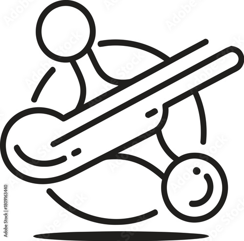 An abstract representation of a molecule, with interconnected spheres and lines, symbolizing science, chemistry, and the building blocks of life