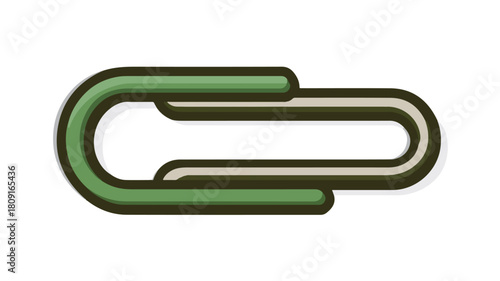 Professional Stationery Attachments Icon with Paper Clips for Business Concepts