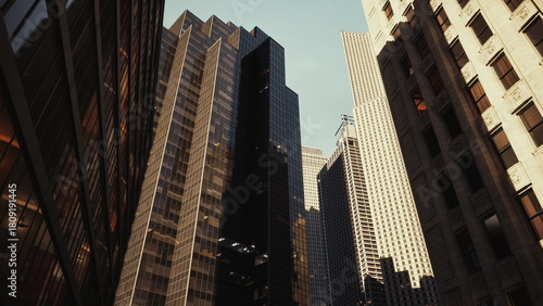 Wallpaper Mural A group of tall buildings in New York City, creating a stunning city skyline. Torontodigital.ca