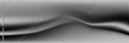 Grunge halftone gradient background. Faded grit noise texture. White and black sand wallpaper. Retro pixelated backdrop. Anime or manga style comic overlay. Vector Eps10