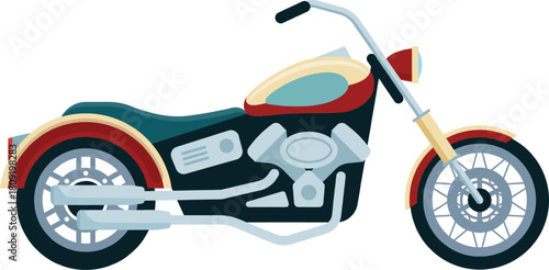 Classic chopper motorcycle representing freedom and individuality