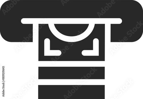 ATM slot inserting credit card banking payment icon