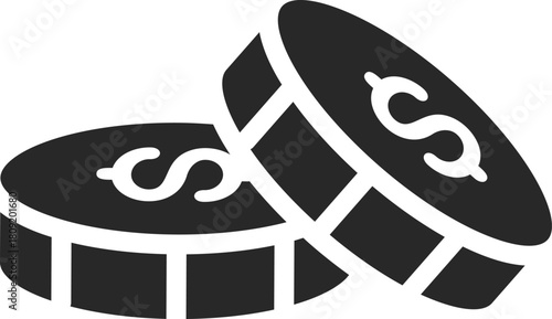 Stacking money coins earning revenue financial growth