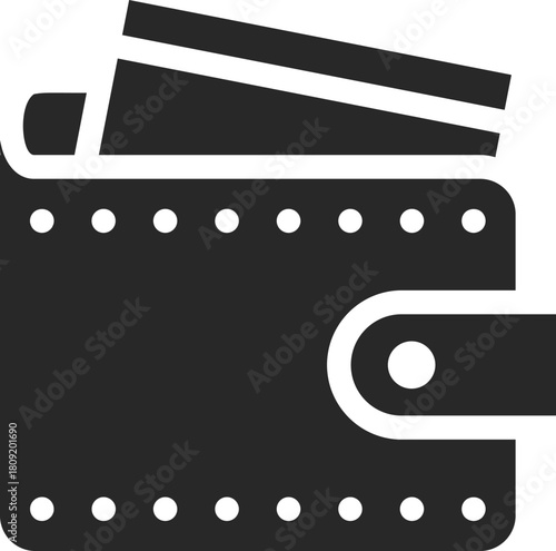 Wallet holding bank cards for money, finance and payments