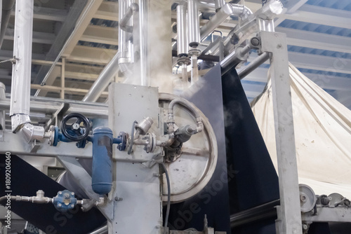 Wallpaper Mural Industrial plant line in a textile factory. Torontodigital.ca