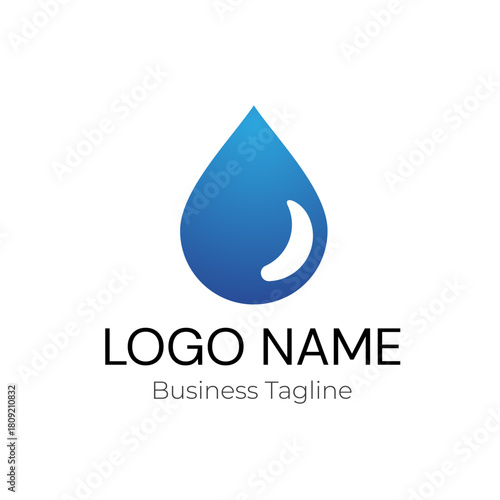 Logo Water Drop Business Vector Design Template