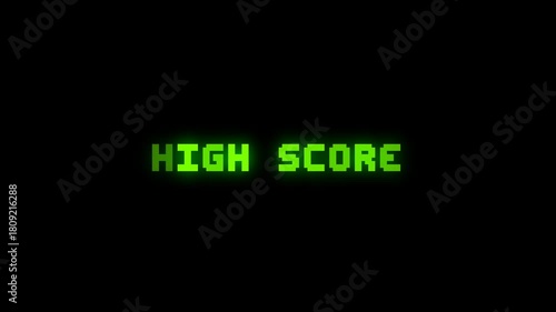 Retro arcade text 